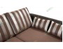 Нью-Йорк (Поло) Страйп Браун диван угловой арт. 163240-ШР от производителя