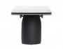 Готланд 160(220)х90х79 белый мрамор / черный Керамический стол распродажа