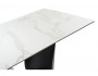Готланд 160(220)х90х79 белый мрамор / черный Керамический стол от производителя
