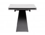 Ноттингем 160(220)х90х77 белый мрамор / черный Керамический стол недорого