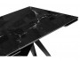 Блэкберн 140(200)х80х75 черный мрамор / черный Стол стеклянный недорого