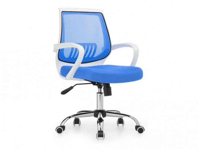 Ergoplus белое / голубое Компьютерное кресло фото