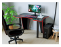 Алид 115,5х77х73,5 черный / красный Компьютерный стол фото