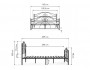 Морика 160х200 черная Кровать недорого